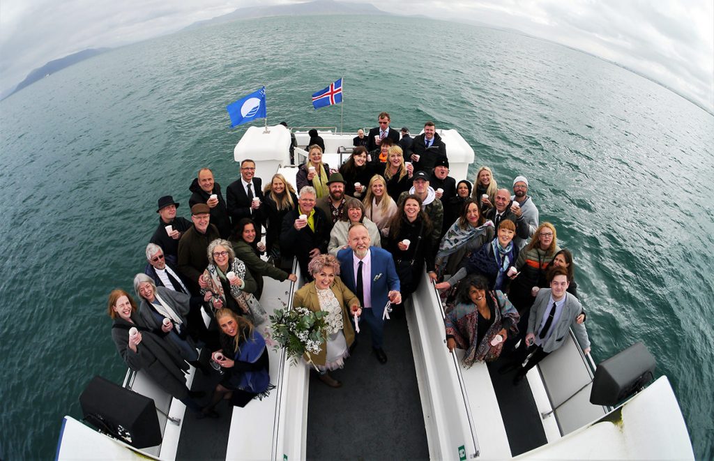 Wedding on board our boats, sailing from Reykjavik