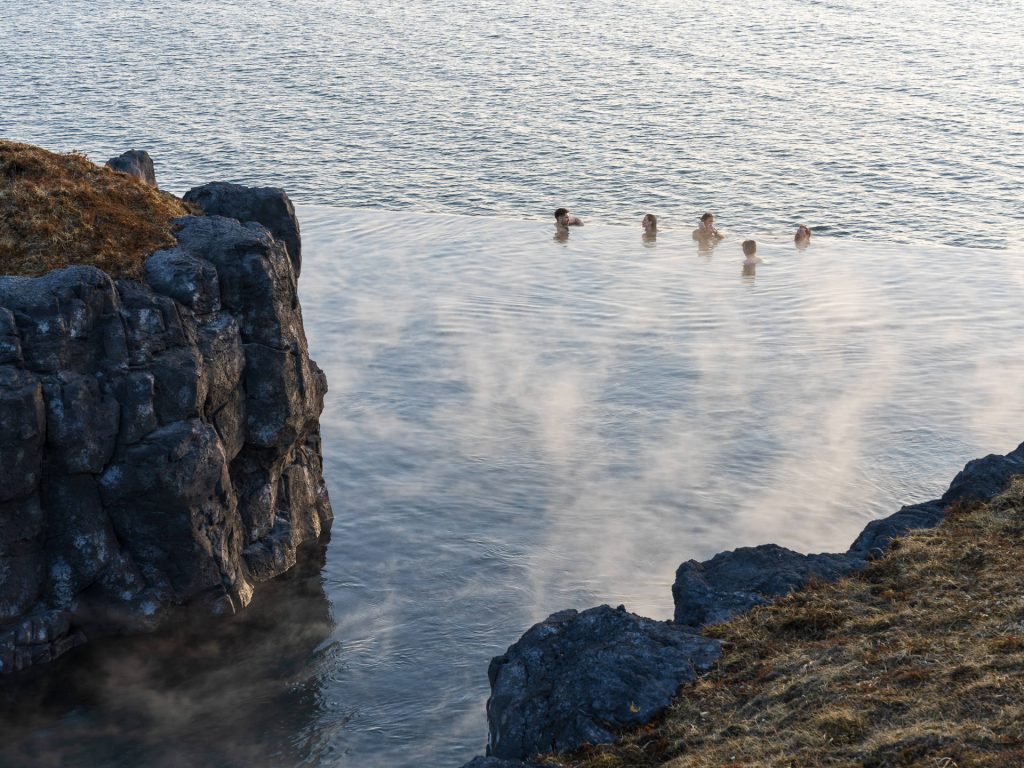 people in sky lagoon