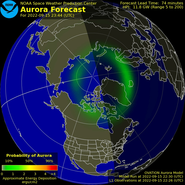 chances of seeing the northern lights in Iceland